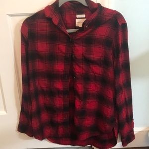 Red and Black American Eagle Flannel